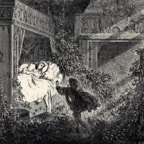 In Charles Perrault’s fairy tale, Sleeping Beauty has 2 children with the Prince.