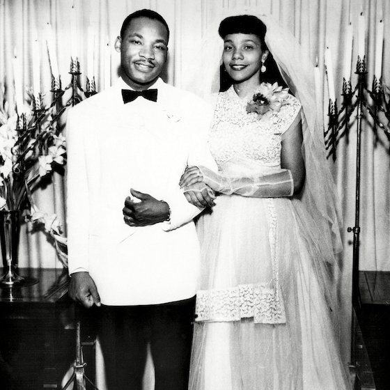Martin Luther King Jr. married educator and singer Coretta Scott in 1953. 