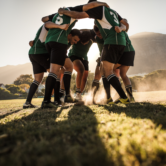 A match of rugby sevens lasts just as long as a regular match (80 minutes).