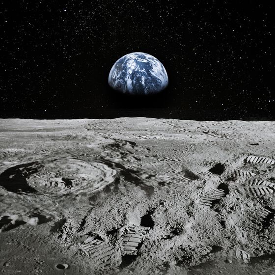 One of the lunar seas is called Cosmonauts Sea.