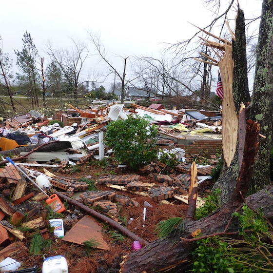 The Enhanced Fujita Scale comprises 6 categories used to indicate a tornado's severity.
