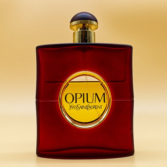 Yves Saint Laurent launched his first fragrance, Opium, in 1964.