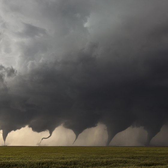 Environ 75 % des tornades dans le monde ont lieu aux États-Unis.