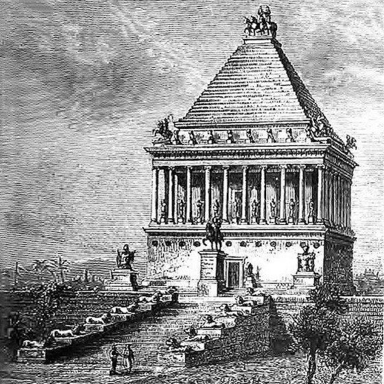 The Mausoleum of Halicarnassus was located in present-day Kition on the island of Cyprus.