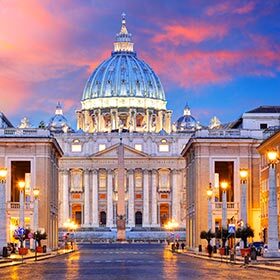 Rome est à la fois la capitale d’Italie et du celle du Vatican.