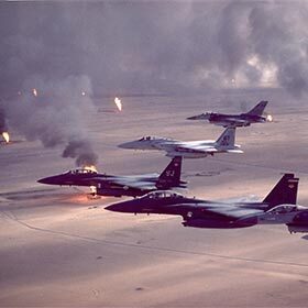 La première guerre du Golfe est un conflit qui fait suite à l’invasion du Koweït par l’Irak.