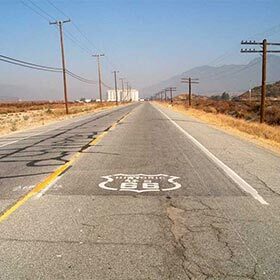 À l’origine, la route 66 reliait New York à la Californie.
