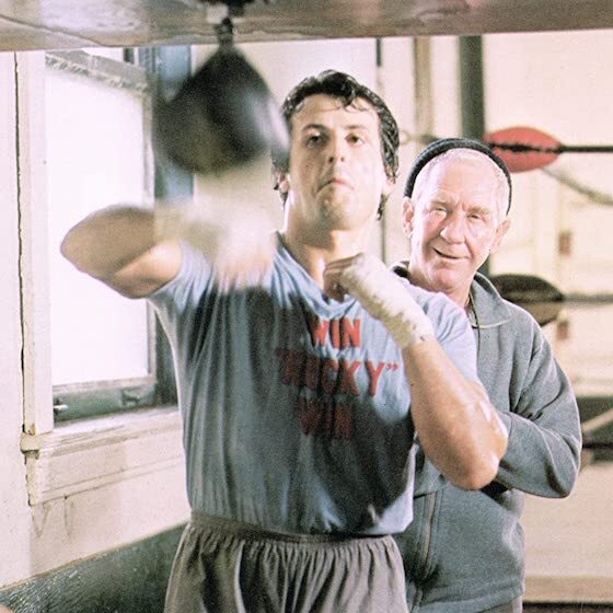 Rocky Balboa affronte Apollo Creed dans le classique de boxe de 1976, Rocky.