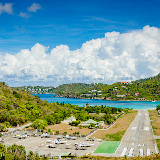 Saint-Barthélemy is accessible only by plane.