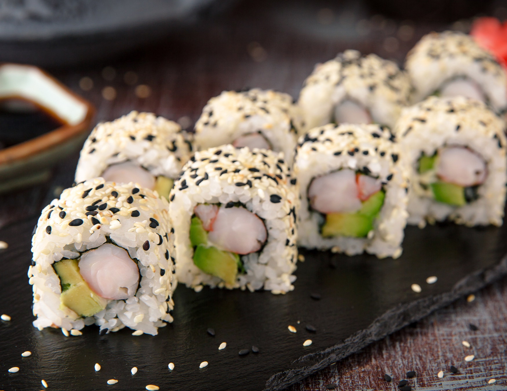 The California roll sushi dish was invented in San Francisco.