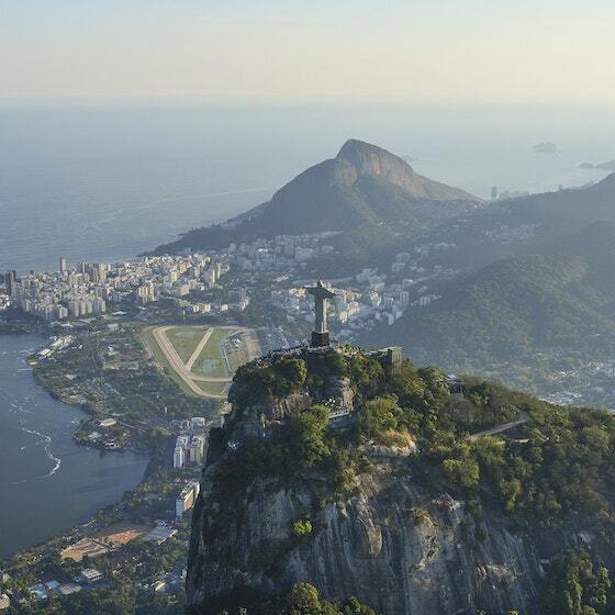 The statue of Christ the Redeemer is located on Mount Caburaí in Brazil.