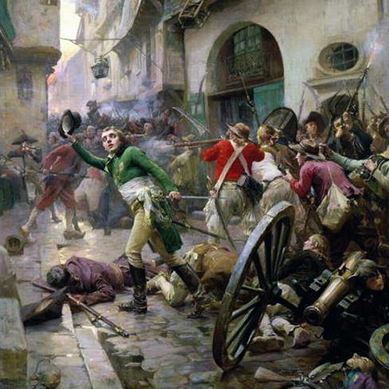 The mass conscription of 300,000 men sparked the War in the Vendée.