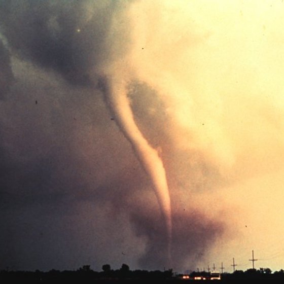 Tornadoes form when a mass of warm air wraps around a mass of humid air.