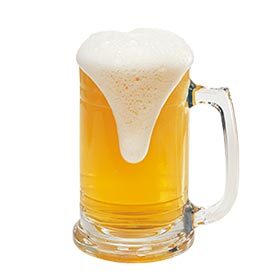 There is a lot of protein in beer foam.
