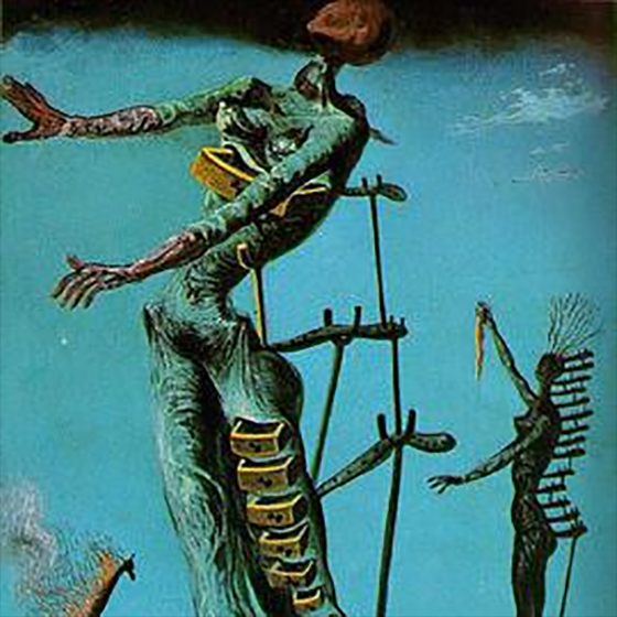 La Girafe en feu est une huile sur toile de Salvador Dalí réalisée en 1937, durant la Guerre civile espagnole.  