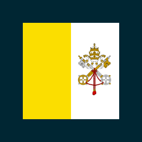 Le drapeau du Vatican est modifié à chaque changement de pape.