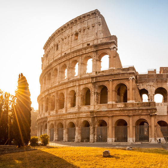 The Colosseum, Rome’s famous amphitheatre, lost its south side as a result of an earthquake.
