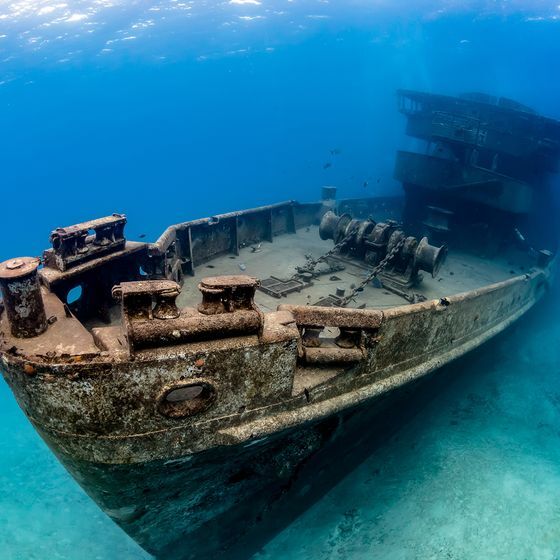 There are three million wrecks at the bottom of the ocean.