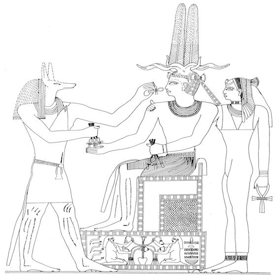 Pharaohs wore the symbol of the god Anubis as a sign of royal protection.