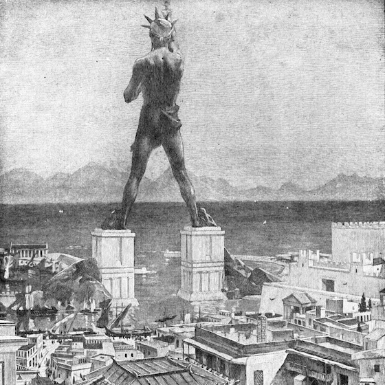 The Colossus of Rhodes was constructed in honour of Cronos.
