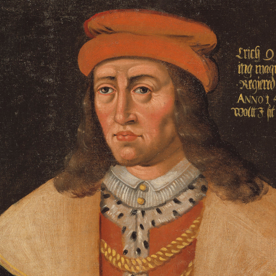 Erik of Pomerania was crowned king of Sweden, Norway and Denmark in 1397. 