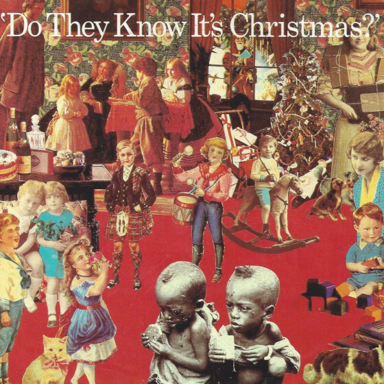 Boy George sang the first line of “Do They Know It’s Christmas?” by Band Aid.