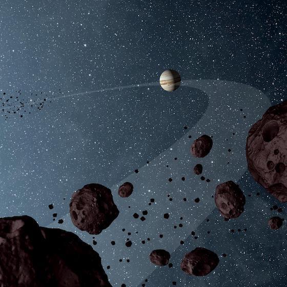 Asteroids are classified into 3 categories.