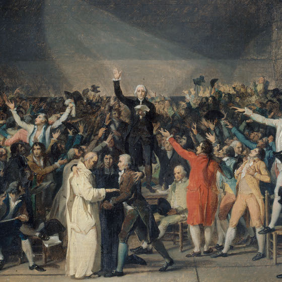 In taking the Tennis Court Oath, Third Estate deputies swore not to adjourn until they had written a constitution.