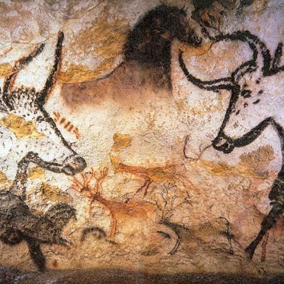 The celebrated Lascaux cave paintings were created about 20,000 years ago.