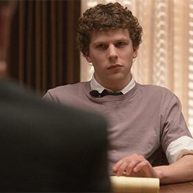 Jesse Eisenberg received his Golden Globe from Mark Zuckerberg, whom he portrayed in The Social Network.