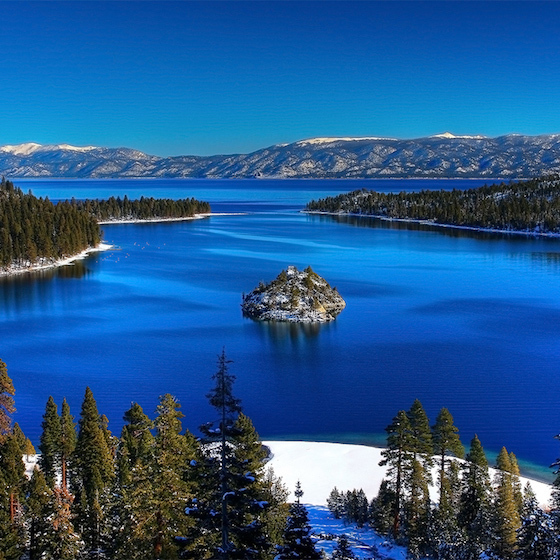Lake Tahoe in the United States is the clearest lake in the world.