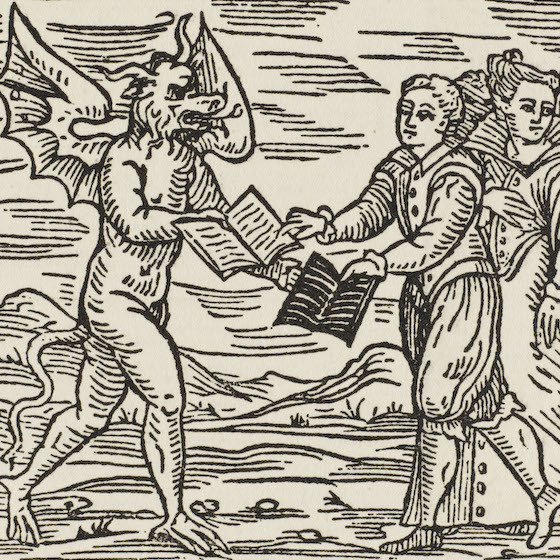 Witches were believed to have made pacts with the devil.