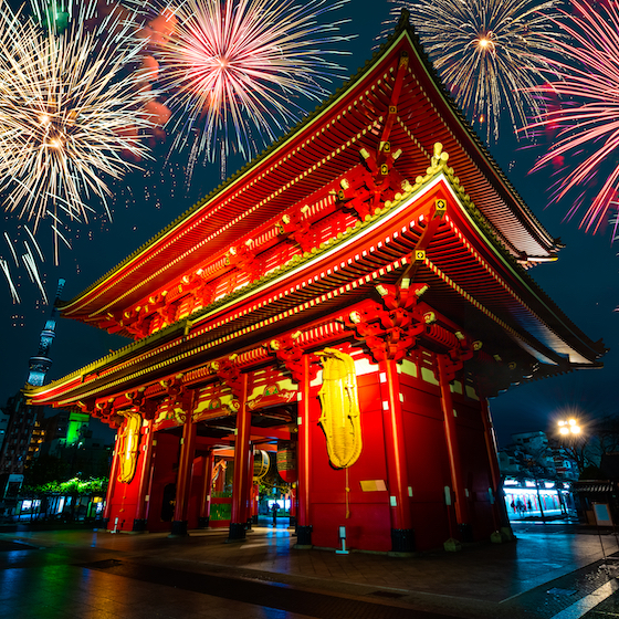 To mark New Year's Eve in Japan—called Ōmisoka—the Japanese eat sushi as a sign of wealth and health.