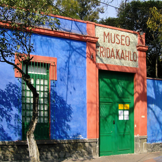 Frida Kahlo lived a large part of her life in the Casa Azul (blue house).