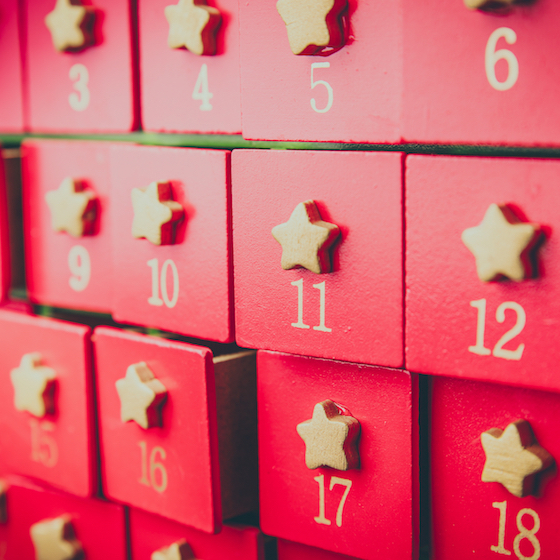 Originally from Finland, advent calendars have 24 days. 