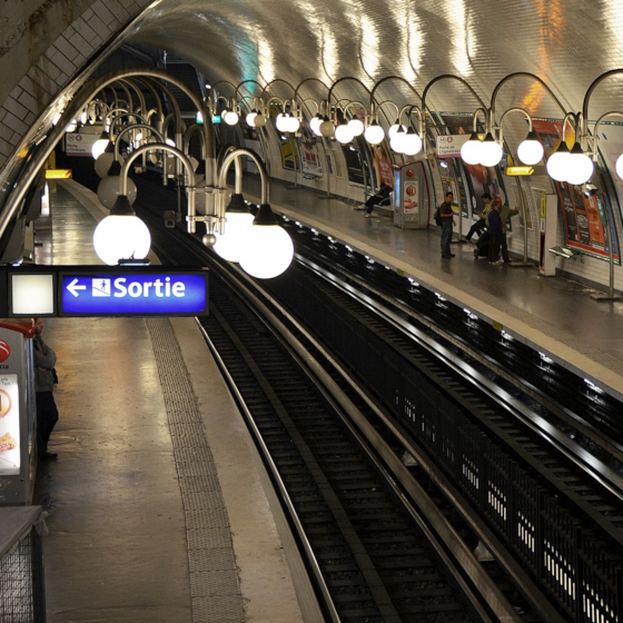 Paris has 203 metro stations spread over 12 lines.