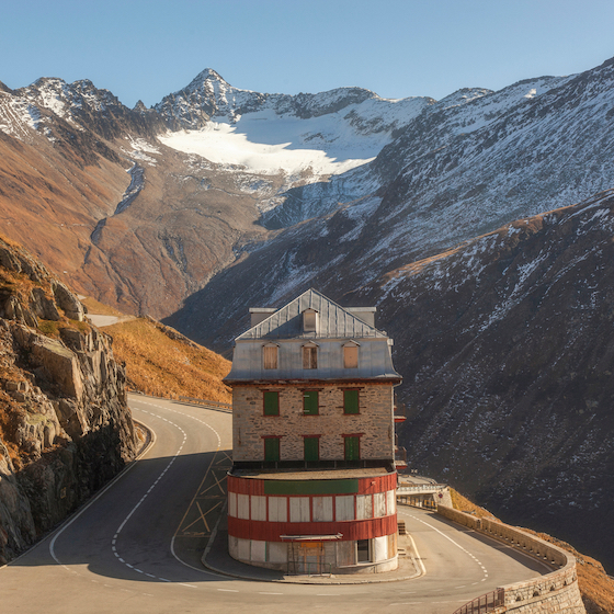 Switzerland’s Furka Pass was built next to Aletsch, the largest glacier in the Alps.