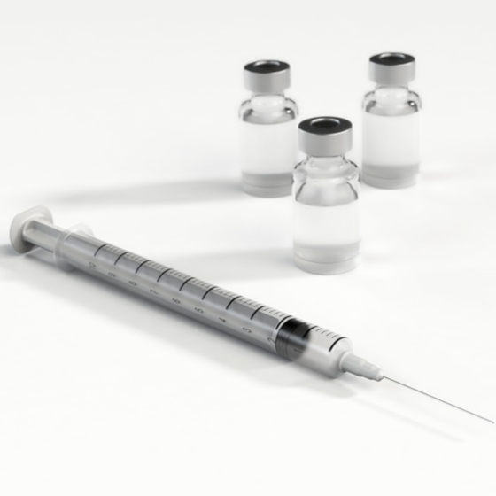 Vaccines are administered only by injection.