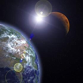 When they are closest to each other, Earth and Mars are 34 million miles (55 million kilometers) apart.