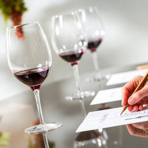 The tulip is the ideal shape of a glass for wine tasting.
