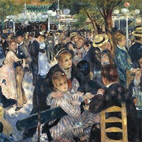 Le Bal du moulin de la Galette a été peint par Manet en 1896.