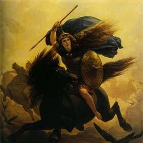 Les Valkyries étaient des divinités guerrières qui guidaient l’âme des guerriers morts au combat.