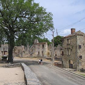 SS troops massacred the population of Oradour-sur-Glane.