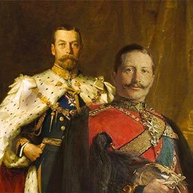 The King of England and the Emperor of Germany were cousins.