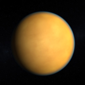 Titan, one of the moons of Saturn, is slightly larger than the Earth.