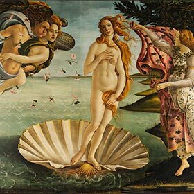 The Birth of Venus is a major work by Sandro Botticelli.