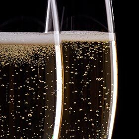 There are an average of 100,000 bubbles in a bottle of champagne.