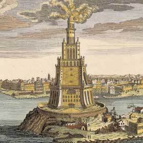 A project too grand for the time, the Lighthouse of Alexandria never worked.