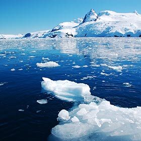 Ocean saltwater cannot freeze.