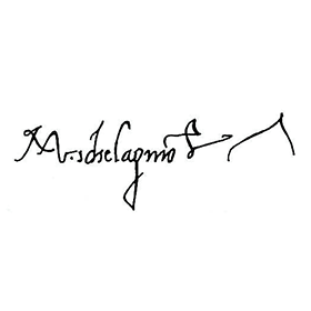 Michelangelo took jealous care to sign all his works.